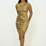 Luxe Gold Sparkle Dress
