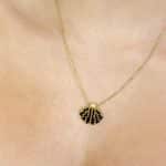 Golden Shore Shell Necklace