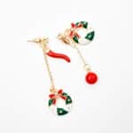 Festive Wreath Drop Earrings