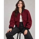Urban Luxe Cropped Bomber Jacket