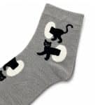 Midnight Cat Crew Socks
