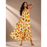 Papaya Paradise Maxi Dress