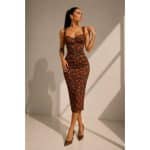 Cherry Noir Midi Dress
