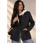 Layered Hood Blazer