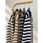 Striped Knit Hoodie